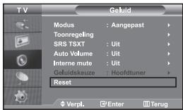 SAMSUNG LE-32R32B - De geluidsinstellungen terugstellenaar de standardfabrieksinstellungen - 1
