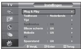 SAMSUNG LE-32R32B - Wanner de tv voor het eerst worden ingeschakeld, worden automatisch enkele basisinstellungen na elkaar uitgevoerd. De volgende instelleningen zijn beschikbaar. - 1