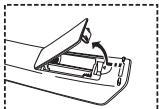 SAMSUNG LE-32R32B - Batterien in die Fernbedienung montieren - 1