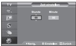 SAMSUNG LE-32R32B - Uhrzeit einstellen und anzeigen - 1