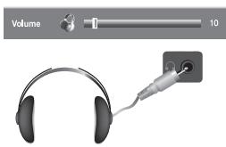 SAMSUNG LE-32R32B - Koptelefoon aansluiten - 1