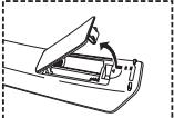 SAMSUNG LE-32R32B - Inserimento delle batterie nel telecomando - 1