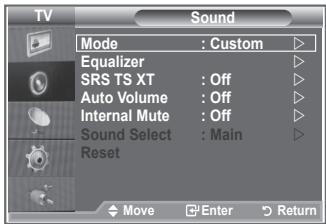 SAMSUNG LE-32R81W - Changing the Sound Standard - 1
