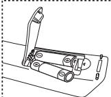 SAMSUNG LE-32R81W - Insertion des piles dans la télécommande - 2