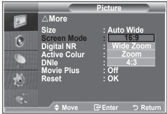 SAMSUNG LE-32R81W - Selecting the Screen Mode - 2