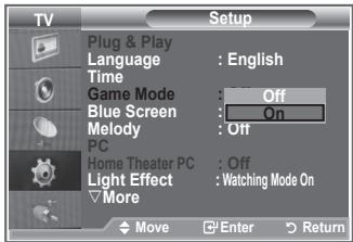 SAMSUNG LE-32R81W - Using Game Mode - 2