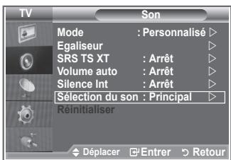 SAMSUNG LE-32R81W - Ecoute du son accompagnant l'image secondaire - 1
