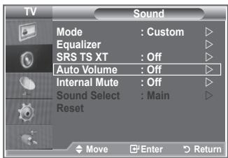 SAMSUNG LE-32R81W - Adjusting the Volume Automatically - 1