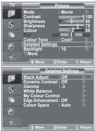 SAMSUNG LE-32R81W - You can set detailed picture settings. - 1