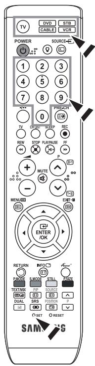 SAMSUNG LE-32R81W - Setting Up Your Remote Control - 1