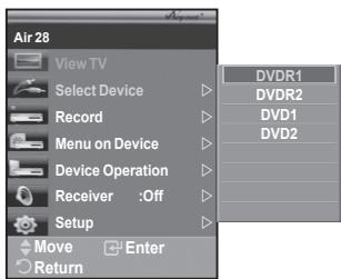 SAMSUNG LE-32R81W - Scanning and Switching between Anynet+ Devices - 1