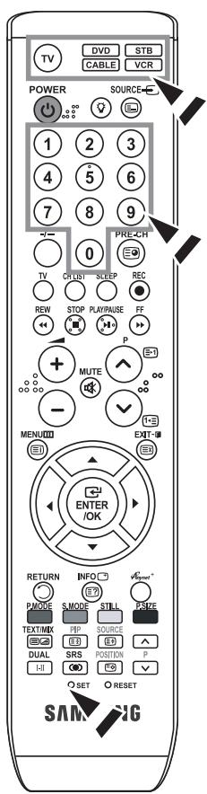 SAMSUNG LE-32R81W - Réglage de la télécommande - 1