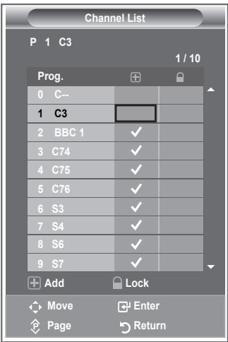 SAMSUNG LE-32R81W - Setting the Channel Lists - 1