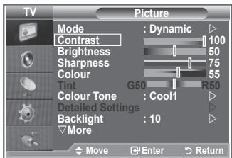 SAMSUNG LE-32R81W - Your set has several settings which allow you to control picture quality. - 1