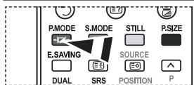 P.MODE S.MODE STILL P.SIZE E.SAVING SOURCE DUAL SRS POSITION P