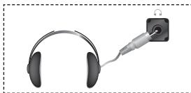 SAMSUNG LE-32S81B - De hoofdtelefoon aansluiten - 1