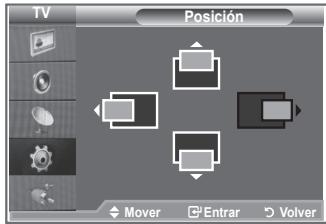 TV Posición Mover Entrar Volver