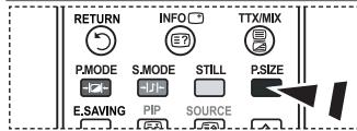 RETURN INFO TTX/MIX P.MODE S.MODE STILL P.SIZE E.SAVING PIP SOURCE