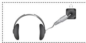SAMSUNG LE-32S81B - Priključitev slušalk - 1