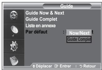 SAMSUNG LE-37R86BD - Configurer le guide par défaut - 1