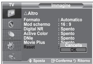 SAMSUNG LE-37R86BD - Ripristino delle impostazioni predefinite dell'imagine - 2