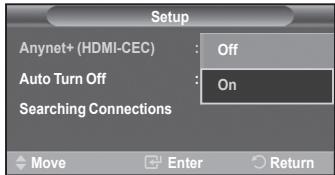 SAMSUNG LE-37R86BD - Samodejni izklop naprave v systemd Anynet+, ko je TV izklopljen - 2