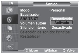 SAMSUNG LE-37R86BD - Configuración del TruSurround XT (SRS TS XT) - 3