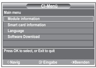 SAMSUNG LE-37R86BD - Auswahlen des Cl-Menus (Common Interface) - 1