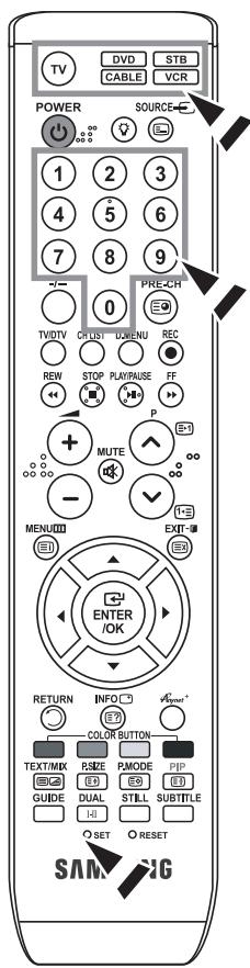 SAMSUNG LE-37R86BD - Fernbedienung einrichten - 1