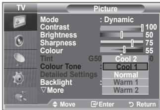 SAMSUNG LE-37R86BD - Spremembarvega tona - 2