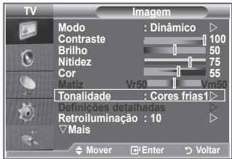 SAMSUNG LE-37R86BD - Pode selectionar a tonalidade que mais lhe agrada. - 1