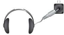 SAMSUNG LE-37R86BD - De hoofdtelefoon aansluiten - 1