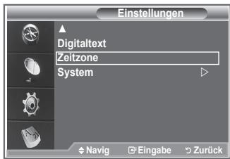 SAMSUNG LE-37R86BD - Wahlen Sie die Zeitzone entsprechend Ihr Wohnsitz aus. - 1