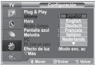 SAMSUNG LE-37R86BD - Elección del idioma - 2