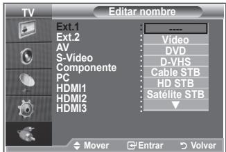 SAMSUNG LE-37R86BD - Dé un nombre al disposativo conectado en las tiomas de entrada; de esta manière sera más fácil selectionar el disposativo de entrada. - 2