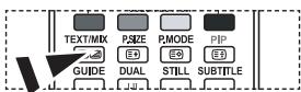 SAMSUNG LE-37R86BD - Teletekstpagea selecteren via Fastekst - 1