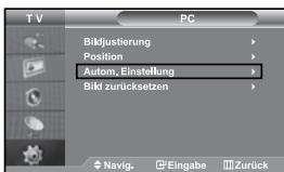 SAMSUNG LE-37S71B - Bildposition ändern (Position):   Passen Sie die Position des PC-Bildes an, wenn es nicht auf das Fernsehbild passt. - 1