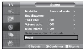 SAMSUNG LE-37S71B - Azzeramento delle impostazioni audio ai valori preimpostati in fabbrica - 1