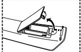 SAMSUNG LE-37S71B - Installing Batteries in the Remote Control - 1