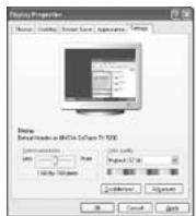 SAMSUNG LE-37S71B - Paramétrage du logiciel PC (base sur windows XP) - 1