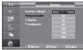 SAMSUNG LE-37S71B - Pode acertar o relógio do televisor para que apareça a hora actual quando carregar no botão "INFO". Não pode programar a hora se quiser utilizes os temporizadores Ligár/Desligar automatico. - 1
