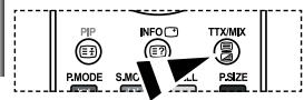 SAMSUNG LE-37S71B - Using Fastext to Select a Teletext Page - 1