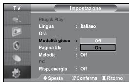 SAMSUNG LE-37S71B - Uso di Modalità gioco - 1