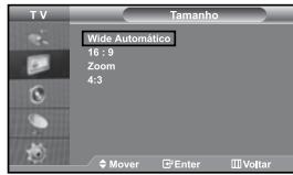 SAMSUNG LE-37S71B - Selección o tamanho da imagem - 1
