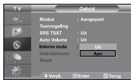SAMSUNG LE-37S71B - De Interne mute selecteren - 1