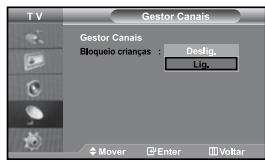SAMSUNG LE-37S71B - Activar Bloqueio crianças - 1