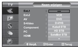 SAMSUNG LE-37S71B - De namen van de ingangsbron bewerken - 1