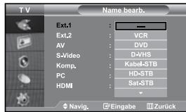SAMSUNG LE-37S71B - Signalquellennamenbearbeiten - 1