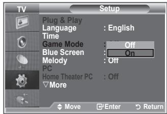 SAMSUNG LE-46M86BD - Uporaba načina igre - 2