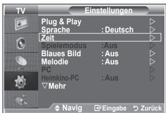 SAMSUNG LE-46M86BD - Aktuelle Uhrzeit einstellen und anzeigen - 1